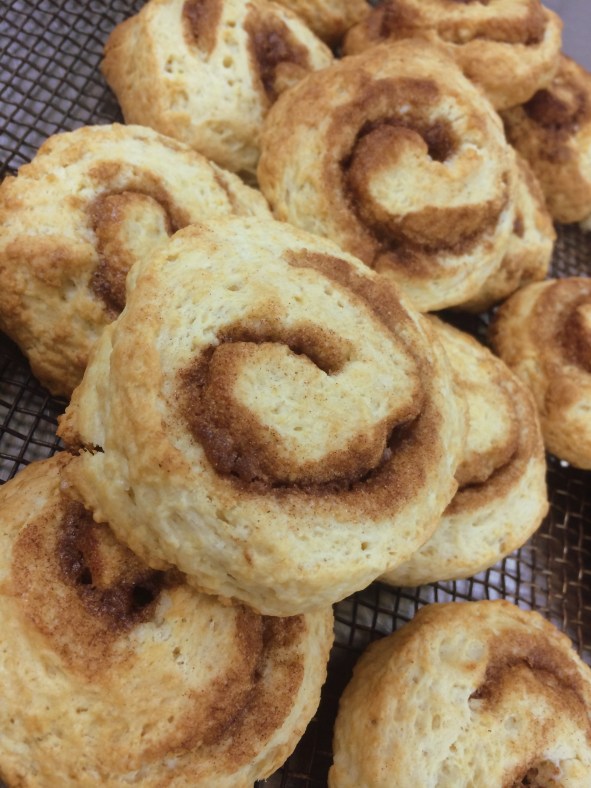 Cinnamon Cream Scones - before icing