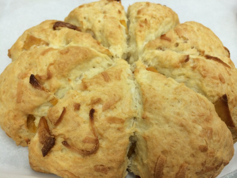 Mango Coconut Scones (made with dried mango)