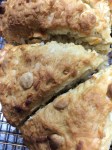 Coconut White Chocolate Chip Scones