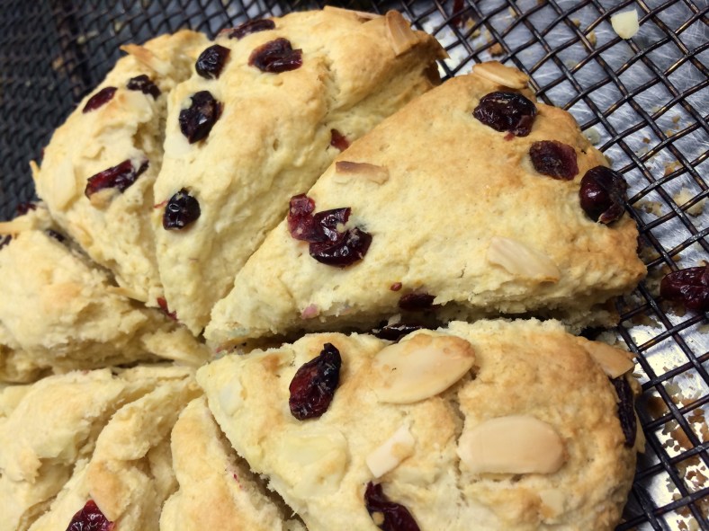 Cranberry Almond Cream Scones