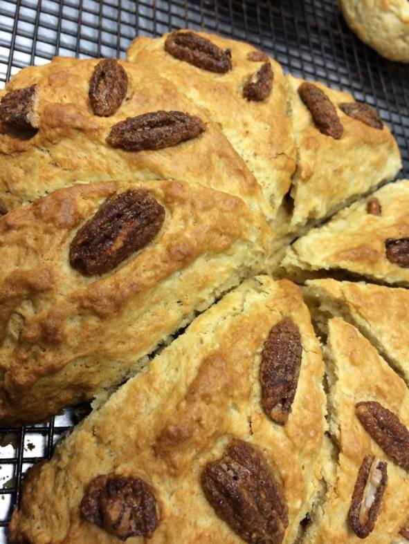 Ginger Praline Scones